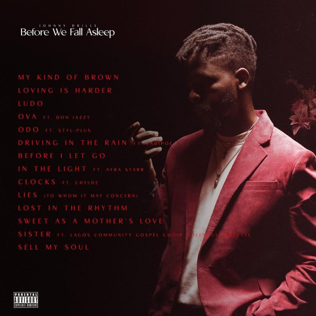 Johnny Drille before we fall asleep tracklist- www.thescoove.africa