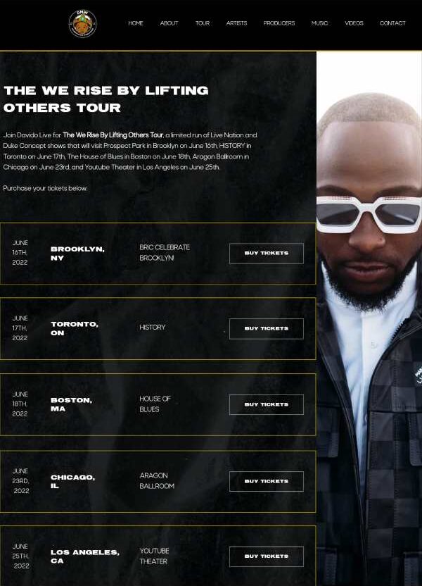 davido wrblo tour we rise by lifting others 2022 north america tour