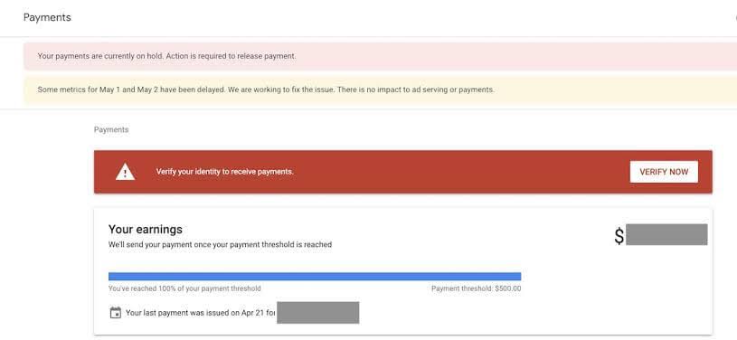 verify adsense account with nin