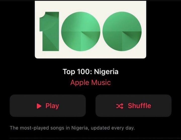 Top 100 apple music Nigeria