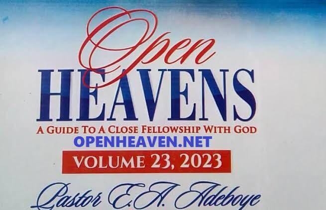 Open Heaven 2023 January 1 2023