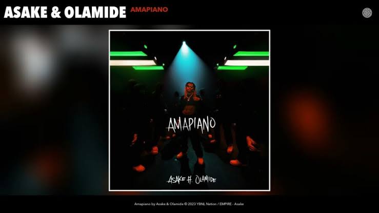 Asake “Amapiano” lyrics ft Olamide