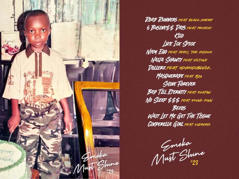 Emeka Must Shine Tracklist Blaqbonez