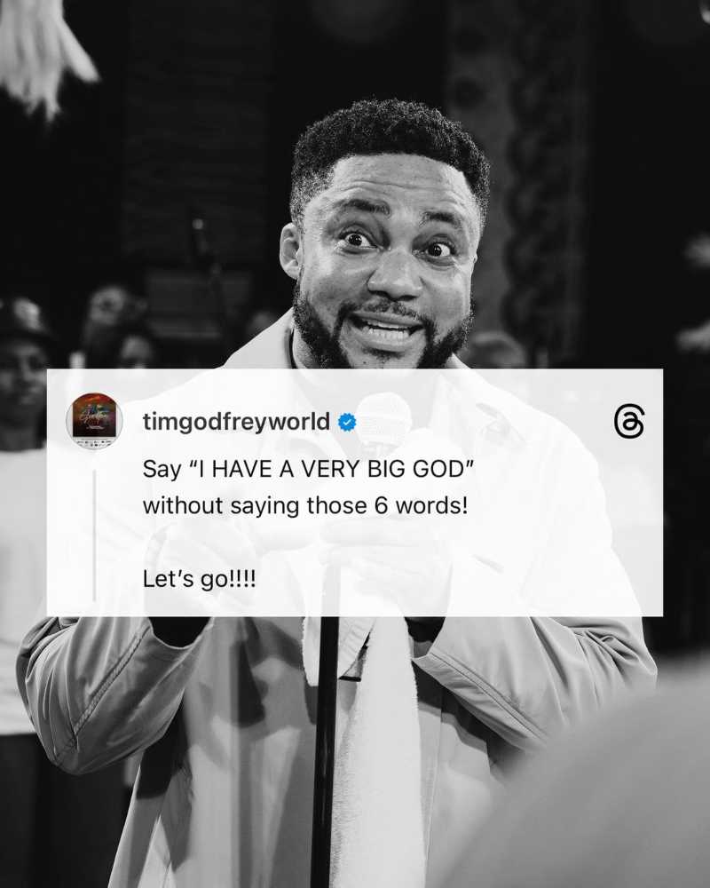 Tim Godfrey Big God lyrics