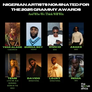 Nigerian artists nominated for 2025 Grammys