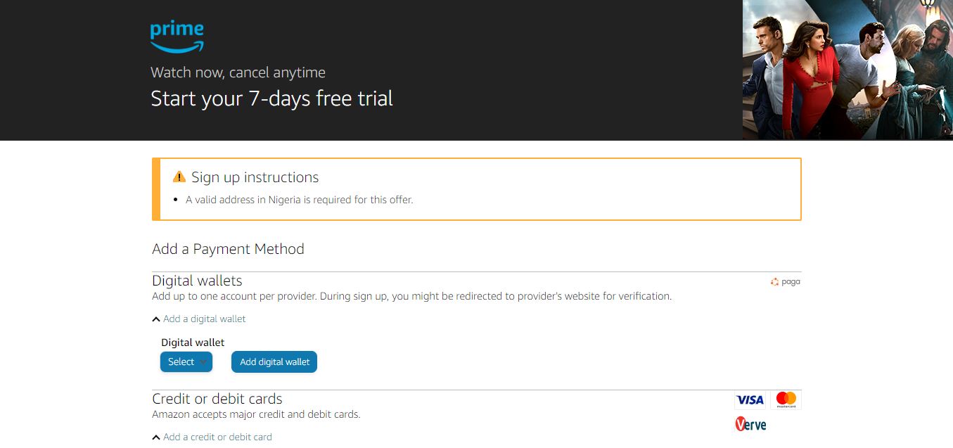 how much is prime video in nigeria