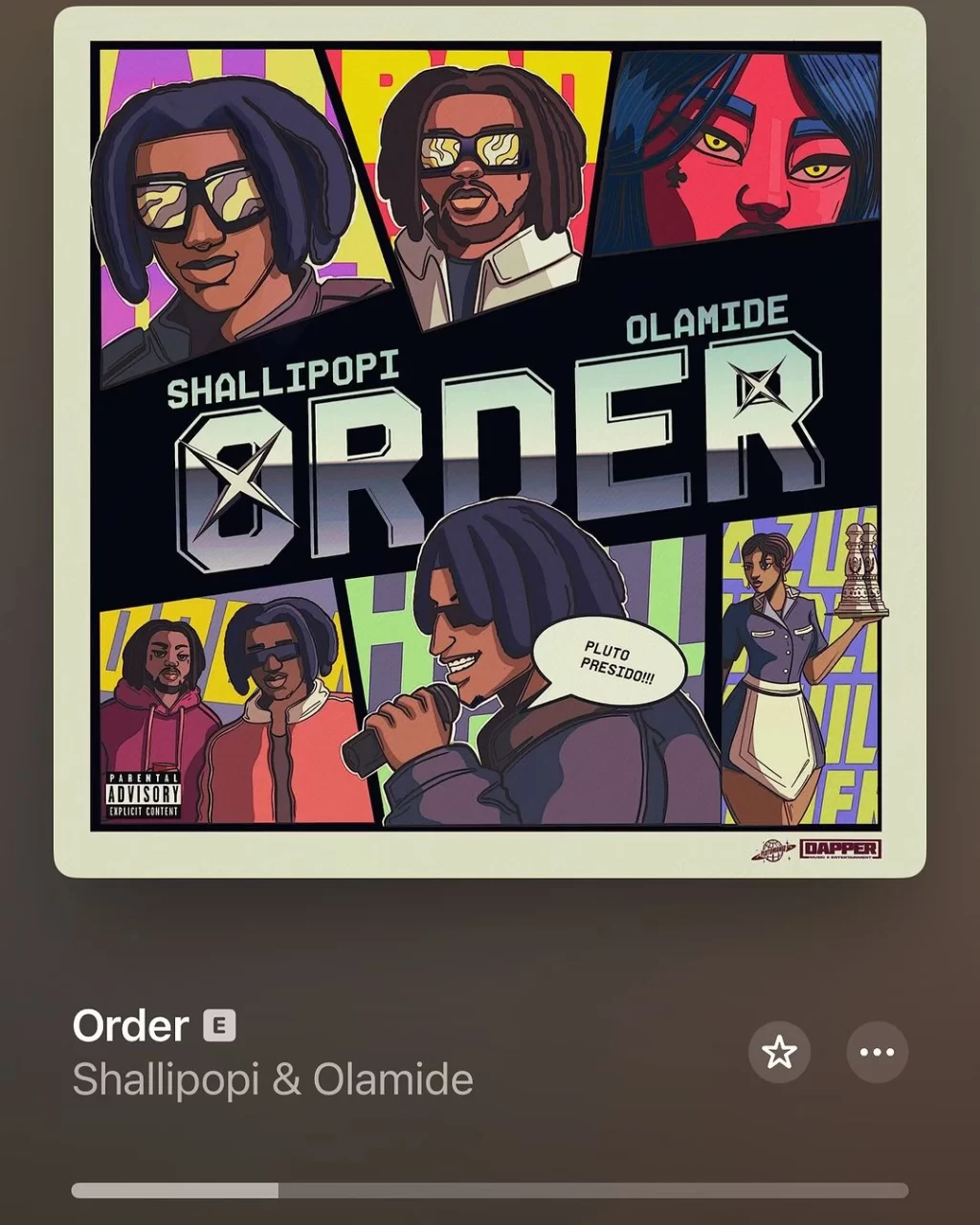 Shallipopi order lyrics